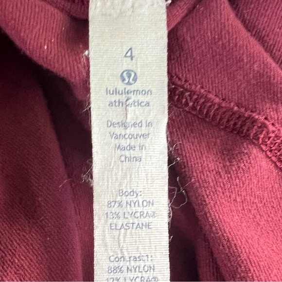 LULULEMON Daily Practice Jacket Hooded In Wine Berry Size 4 Stretch Full Zip - Picture 12 of 13